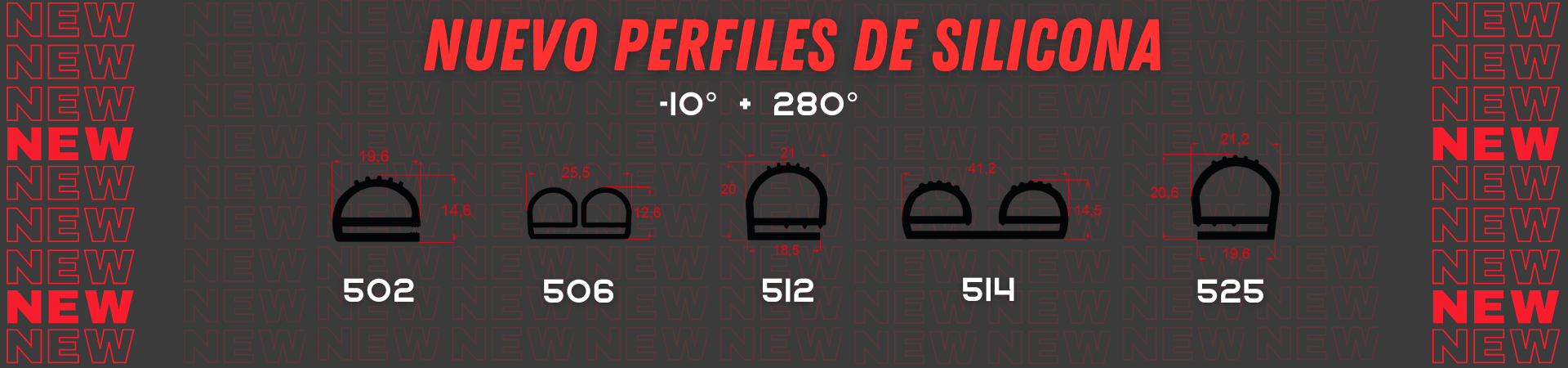 PERFILES DESILICONA